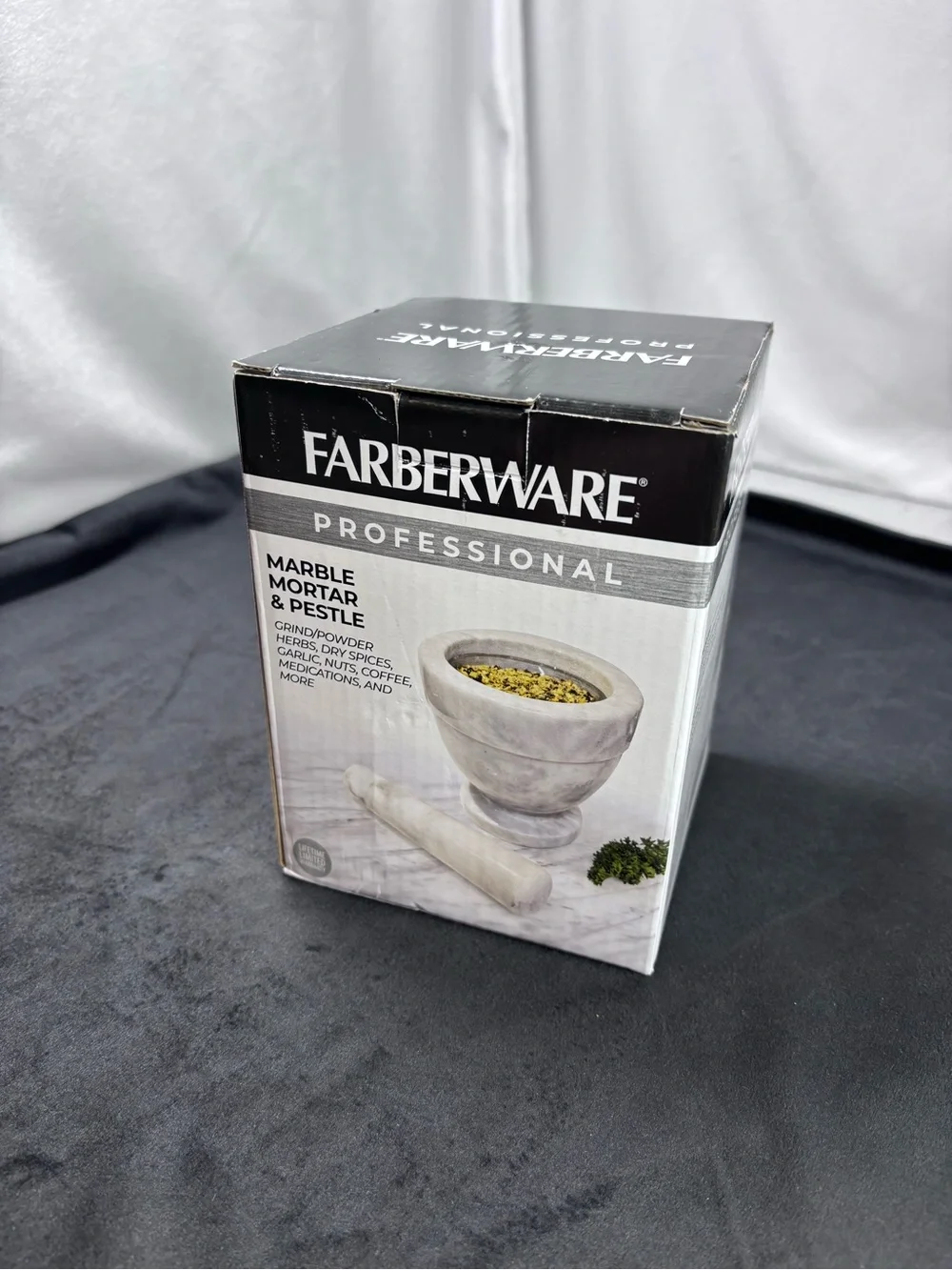 Farberware Professional Marble Mortar & Pestle | Genuine Marble | NIB